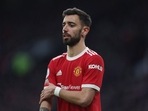 Manchester United's Bruno Fernandes reacts