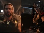 Chris Hemsworth and Natalie Portman in the teaser for Thor: Love and Thunder. Chris Hemsworth and Natalie Portman in the teaser for Thor: Love and Thunder.