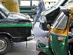 Delhi auto, cab drivers' strike today over fuel price surge(M Zhazo/Hindustan Times)