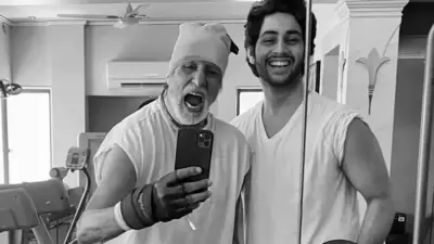 Amitabh Bachchan's grandson Agastya Nanda is all set to mark his film debut with Zoya Akhtar's The Archies. Amitabh Bachchan's grandson Agastya Nanda is all set to mark his film debut with Zoya Akhtar's The Archies.