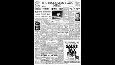 HT This Day: April 20, 1975 -- India enters space age HT This Day: April 20, 1975 -- India enters space age