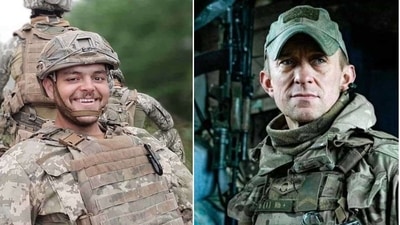 British fighters Aiden Aslin and Shaun Pinner. (Twitter/Jake Hanraham, Global Thinker) British fighters Aiden Aslin and Shaun Pinner. (Twitter/Jake Hanraham, Global Thinker)