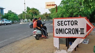 Greater Noida’s Greek sector names are often a source of humour and confusion for its residents. HT photo