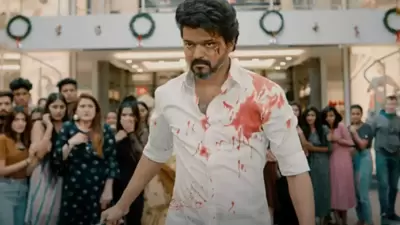 Vijay stars in Beast, his latest film, which is a mall-invasion thriller. Vijay stars in Beast, his latest film, which is a mall-invasion thriller.