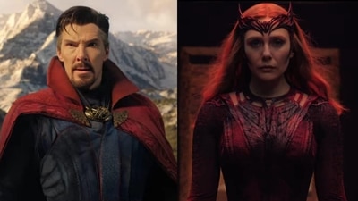 Benedict Cumberbatch and Elizabeth Olsen star in Doctor Strange in the Multiverse of Madness.