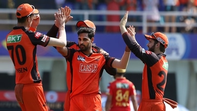 Bhuvneshwar Kumar of Sunrisers Hyderabad (PTI) Bhuvneshwar Kumar of Sunrisers Hyderabad (PTI)