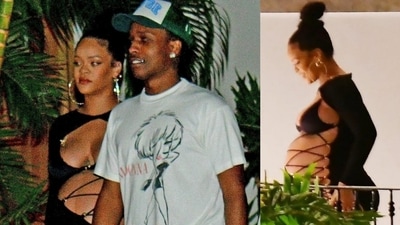 Rihanna and A$AP Rocky during their dinner date in Barbados recently. Rihanna and A$AP Rocky during their dinner date in Barbados recently.