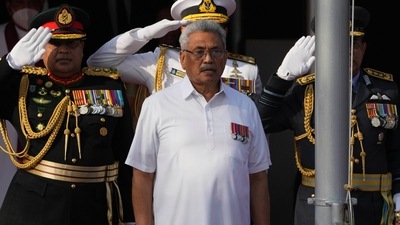 Sri Lankan president Gotabaya Rajapaksa. (AP) Sri Lankan president Gotabaya Rajapaksa. (AP)