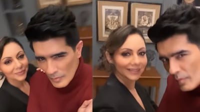 Gauri Khan and Manish Malhotra feature in an Instagram Reel. Gauri Khan and Manish Malhotra feature in an Instagram Reel.