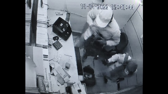 The robbery was caught on a CCTV camera. (HT Photo)