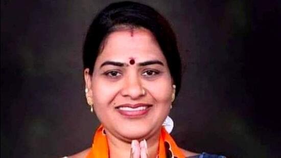The CID on Monday raided the house of Divya Hagaragi, the former president of Bharatiya Janata Party’s (BJP) women’s unit in connection with the alleged PSI recruitment examination scam. (ANI)