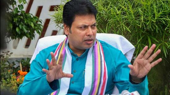 Tripura chief minister Biplab Deb said while the BJP is confident of “winning comfortably” in the 60-member assembly, whatever opposition it will face will be from the CPI(M). (File photo)