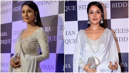 Shehnaaz Gill steals the show at Baba Siddique's Iftar bash in pretty Patiala suit set: Check out pics, video