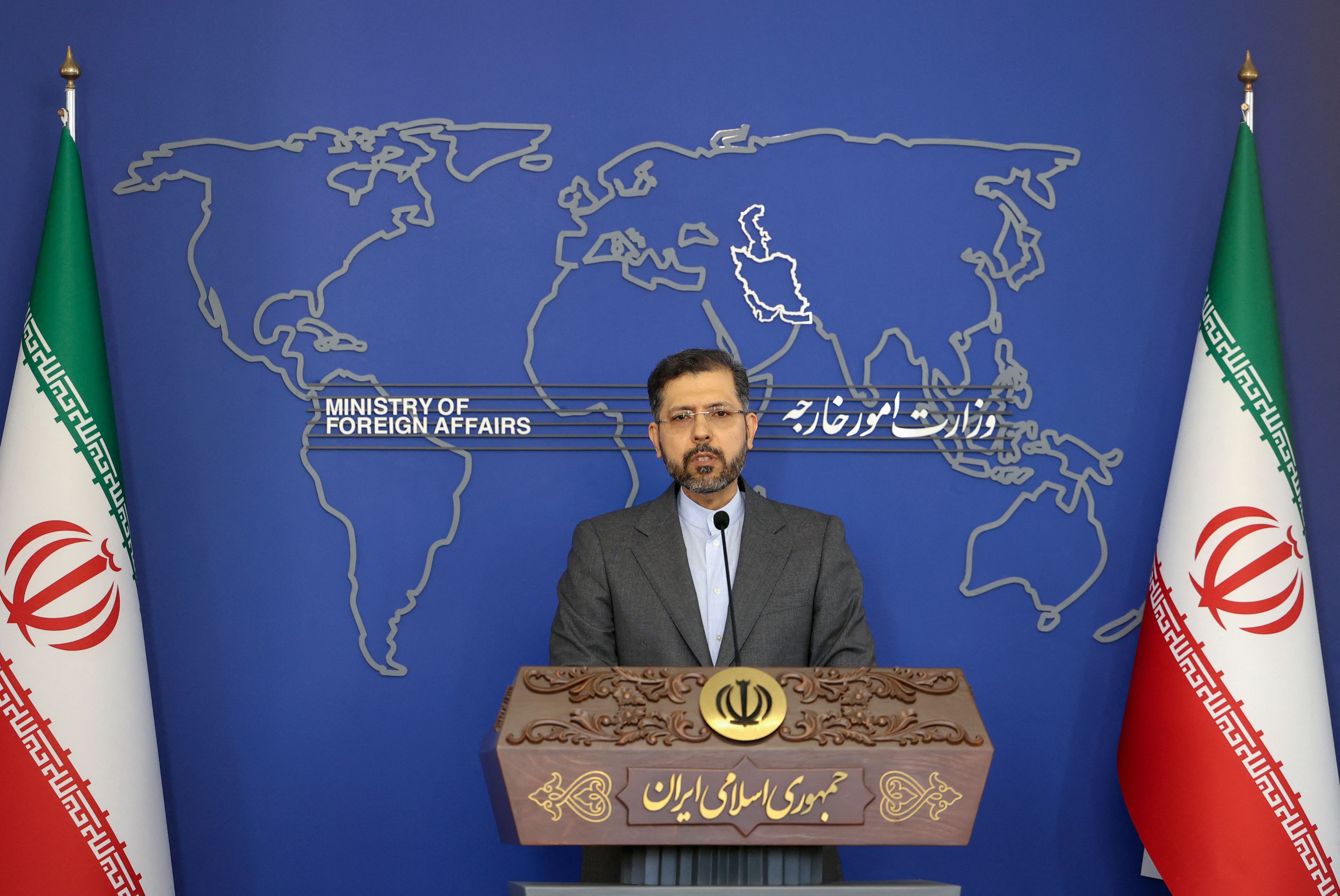 More than one issue is still pending between Iran and the United States, Iranian foreign ministry spokesman Saeed Khatibzadeh said. (AFP photo) More than one issue is still pending between Iran and the United States, Iranian foreign ministry spokesman Saeed Khatibzadeh said. (AFP photo)