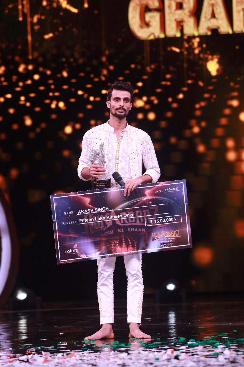 Akash Singh is the winner and bagged  ₹15 lakh as the prize money.