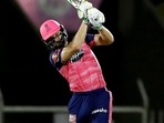 RR scored 114 between overs 7 to 16 thanks to Jos Buttler’s and Sanju Samson’s big hitting.(ANI) RR scored 114 between overs 7 to 16 thanks to Jos Buttler’s and Sanju Samson’s big hitting.(ANI)