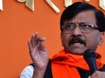 Sanjay Raut linked the riots in Delhi to the upcoming civic polls=. (HT photo)