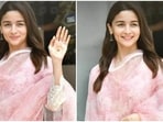 Actor Alia Bhatt married Ranbir Kapoor last week in the presence of close friends and family members. Days after tying the knot, the Brahmastra actor is now ready to resume work. On Tuesday, the paparazzi clicked Alia arriving outside Mumbai's Kalina airport. She chose an elegant and dreamy summer-ready look for catching a flight out of Mumbai and nailed the new-bride look.(Instagram/@aliabhatt_heartbeat)