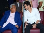 Narayan Das Narang with Mahesh Babu (right). Narayan Das Narang with Mahesh Babu (right).