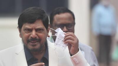 Minister of social justice and empowerment Ramdas Athawale said muslims had been using loudspeakers for azaan for years. (Satish Bate/HT File Photo) Minister of social justice and empowerment Ramdas Athawale said muslims had been using loudspeakers for azaan for years. (Satish Bate/HT File Photo)