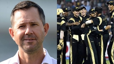 Ricky Ponting; KKR team in 2008 Ricky Ponting; KKR team in 2008