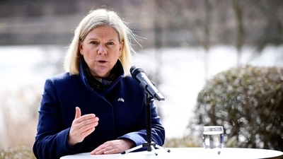 Swedish Prime Minister Magdalena Andersson (AFP)