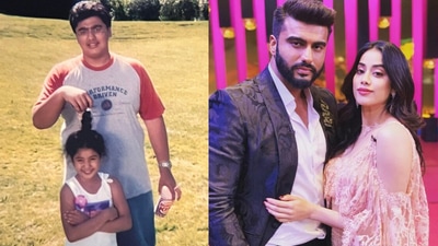 Boney Kapoor shares a picture of Arjun Kapoor and Janhvi Kapoor. Boney Kapoor shares a picture of Arjun Kapoor and Janhvi Kapoor.