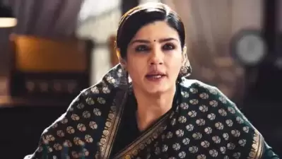  A still of Raveena Tandon from KGF Chapter 2. A still of Raveena Tandon from KGF Chapter 2.