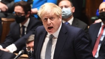 Britain's Prime Minister Boris Johnson attends Prime Minister's Questions (PMQs) in the House of Commons in London. (AFP File Photo) Britain's Prime Minister Boris Johnson attends Prime Minister's Questions (PMQs) in the House of Commons in London. (AFP File Photo)