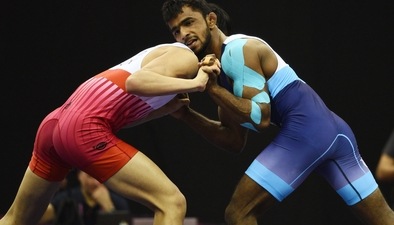 Halakurki displayed powerful moves as he spectacularly scored two four-pointers against Ali Nourbakhsh of Iran Halakurki displayed powerful moves as he spectacularly scored two four-pointers against Ali Nourbakhsh of Iran