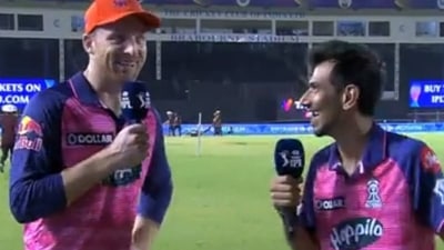 Jos Buttler and Yuzvendra Chahal Jos Buttler and Yuzvendra Chahal