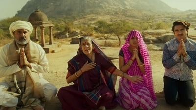 A still from Jayeshbhai Jordaar. A still from Jayeshbhai Jordaar. 