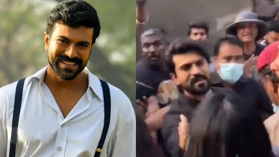 Actor Ram Charan was mobbed by fans in Amritsar, where he is shooting for Shankar's next