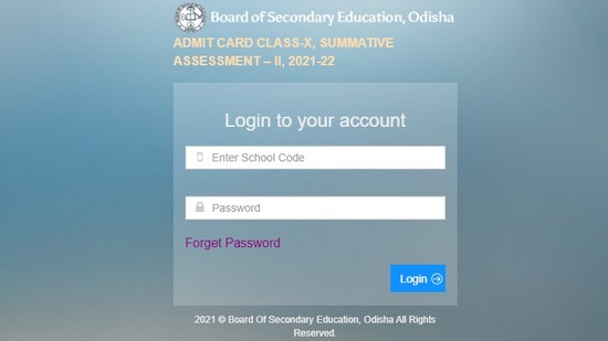 BSE Odisha Class 10 (HSC) admit cards 2022 released, here's direct link(BSE Odisha official website)