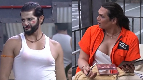 Kaaranvir Bohra imitates Saisha Shinde.