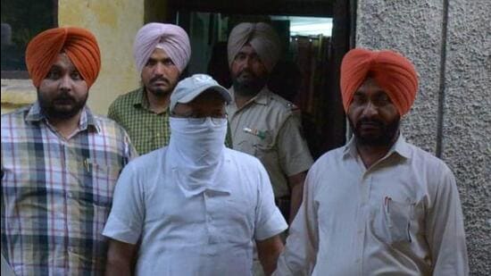 A Mohali court sent the suspended ITI principal to Ropar Jail on judicial custody. (HT Photo)