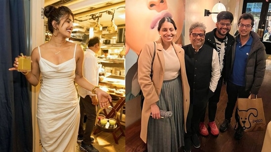 Vishal Bhardwaj visited Sona restaurant, owned by Priyanka Chopra, in New York.&nbsp;