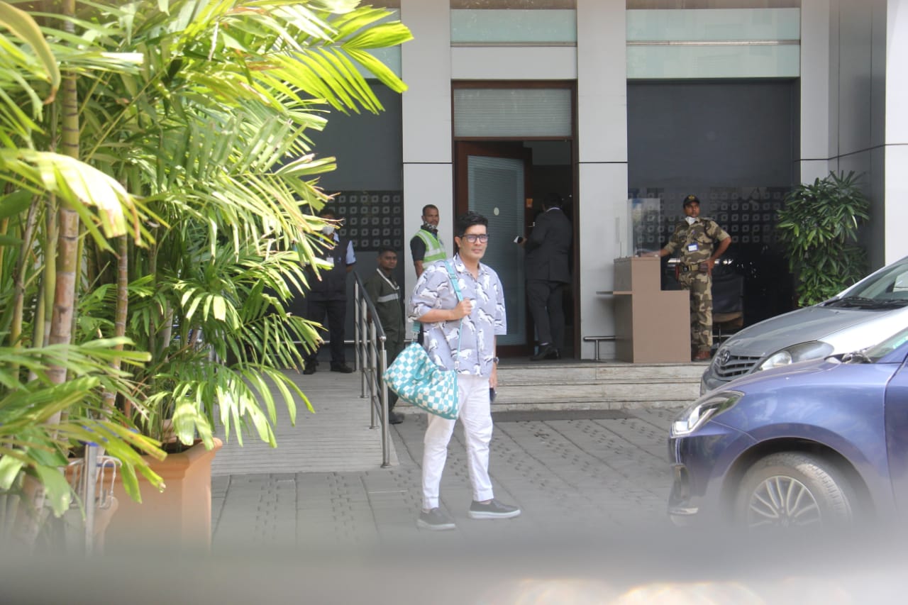 Manish Malhotra at Kalina airport. (Varinder Chawla)