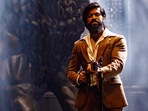 Yash in a still from KGF: Chapter 2.