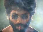 Shahid Kapoor smoking in a still from Kabir Singh. Shahid Kapoor smoking in a still from Kabir Singh.