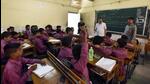 Educators also point to the fallout of online or hybrid classes, which typically put children from underprivileged backgrounds at a disadvantage. (Sanjeev Verma/HT Photo) Educators also point to the fallout of online or hybrid classes, which typically put children from underprivileged backgrounds at a disadvantage. (Sanjeev Verma/HT Photo)