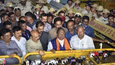 The formation of the committee by chief minister Basavaraj Bommai comes after former Karnataka minister KS Eshwarappa was forced to resign due to corruption allegations against him. (PTI) The formation of the committee by chief minister Basavaraj Bommai comes after former Karnataka minister KS Eshwarappa was forced to resign due to corruption allegations against him. (PTI)