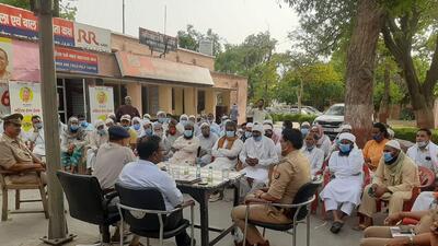 A peace committee meeting was organised in the presence of deputy commissioner of police and senior officers of all three zones of the commissionerate in which religious heads, village heads and city panchayat members participated. (Sourced)