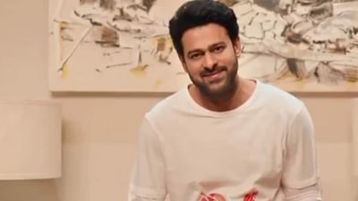 A picture of Prabhas from the sets of his upcoming film Salaar was leaked on social media on Tuesday.
