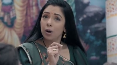 Rupali Ganguly in a still from Anupamaa Namaste America.