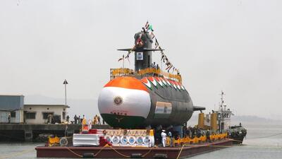 Vagsheer was built in India with French help. (Indian Navy)