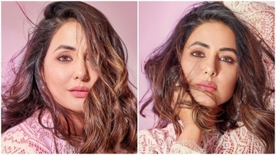 Hina took the style quotient of her ivory ensemble up by a notch by choosing simple accessories and jewels. It allowed the dress to be the highlight of her look. She opted for strappy nude pumps, gold anklets, rings, and dainty diamond earrings. (Instagram/@realhinakhan) Hina took the style quotient of her ivory ensemble up by a notch by choosing simple accessories and jewels. It allowed the dress to be the highlight of her look. She opted for strappy nude pumps, gold anklets, rings, and dainty diamond earrings. (Instagram/@realhinakhan)