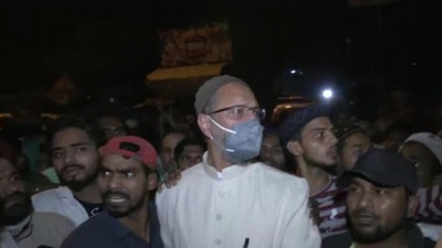 Asaduddin Owaisi reaches violence-hit Jahangirpuri (ANI)