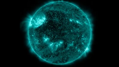 The image is taken from the solar flare video posted by CESSI. (Twitter/@cessi_iiserkol)