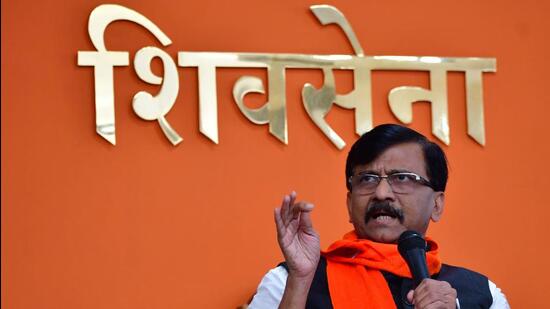 Shiv Sena MP Sanjay Raut. (HT file)